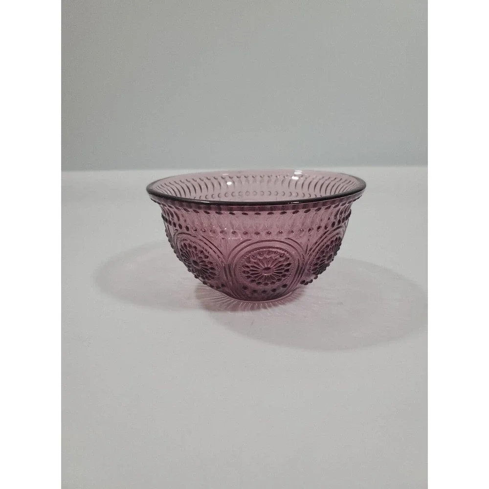 The Pioneer Woman Embossed Bowl Cranberry Colored